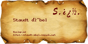 Staudt Ábel névjegykártya